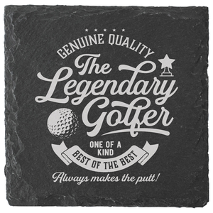 Golf by Legends of this World - 4" Slate Coaster