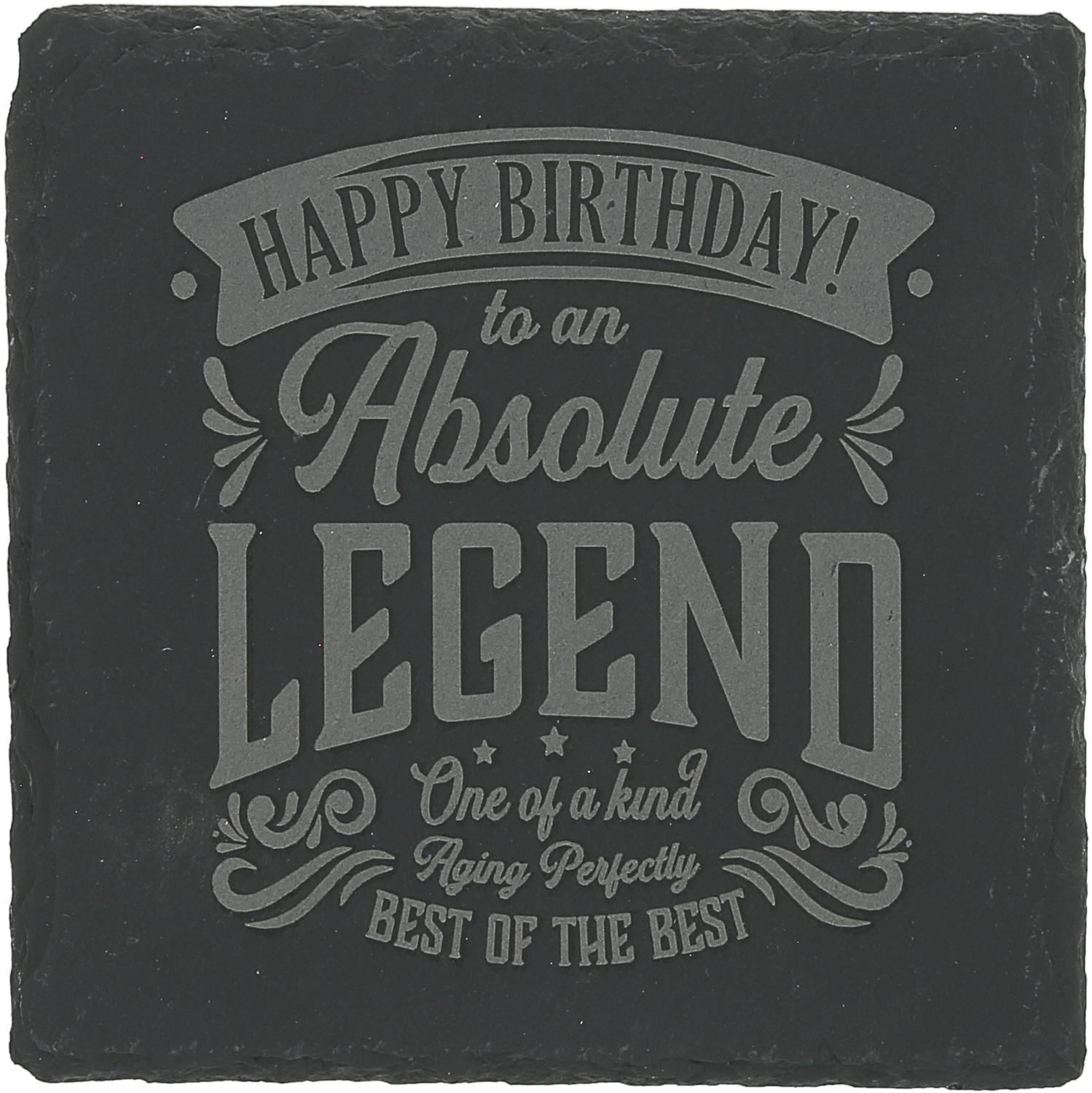 Birthday by Legends of this World - Birthday - 4" Slate Coaster