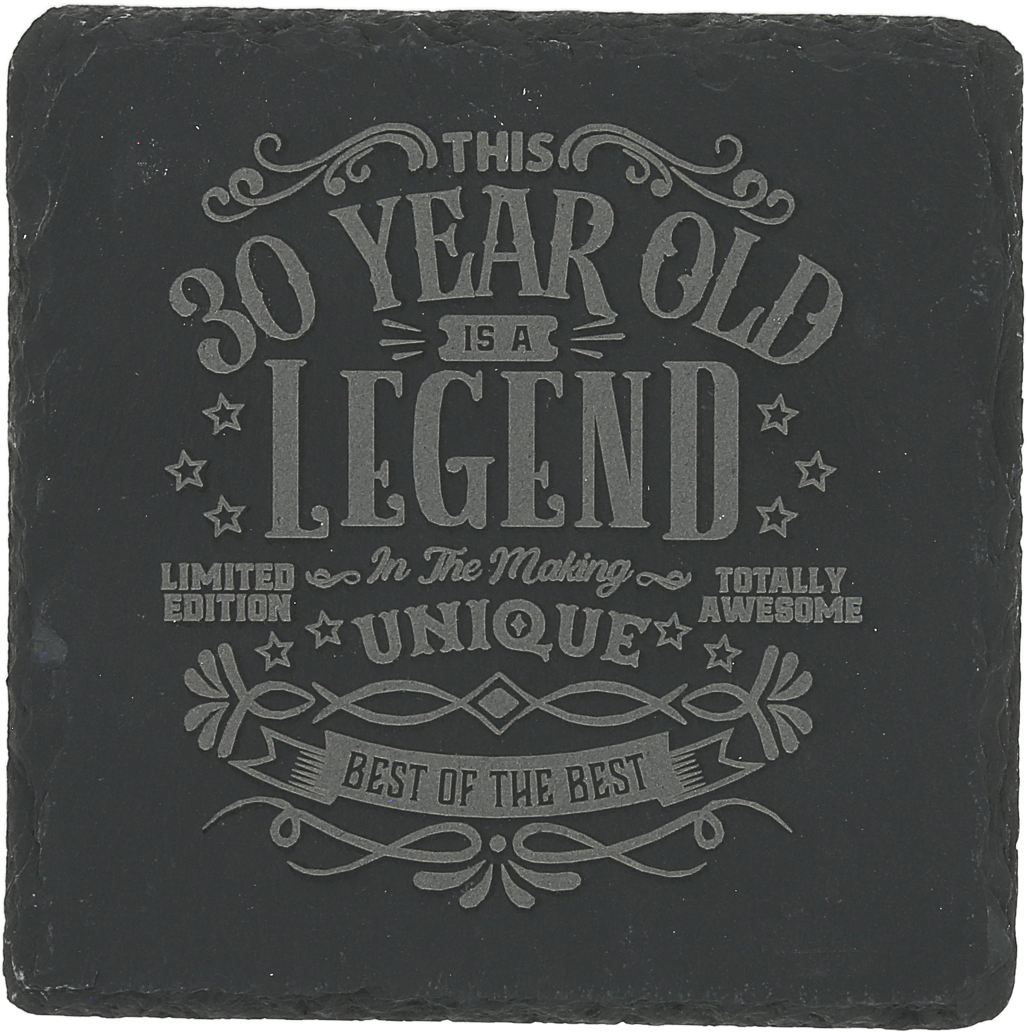 30 Years by Legends of this World - 30 Years - 4" Slate Coaster