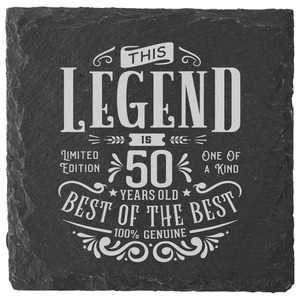 50 Years by Legends of this World - 4" Slate Coaster