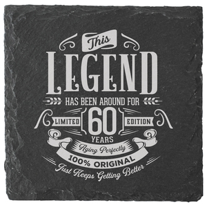 60 Years by Legends of this World - 4" Slate Coaster