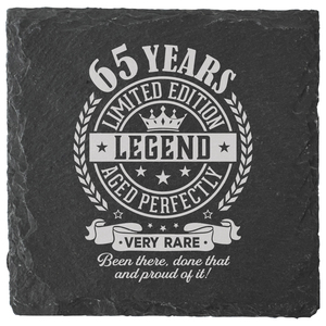 65 Years by Legends of this World - 4" Slate Coaster