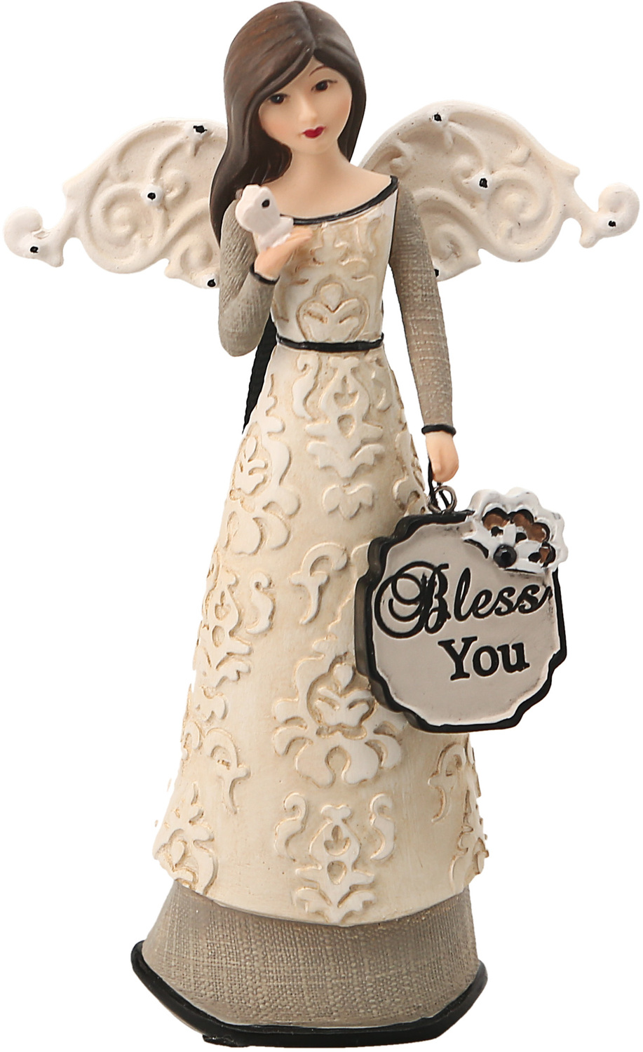 Bless You by Modeles - Bless You - 4.5" Angel Holding Butterfly Ornament