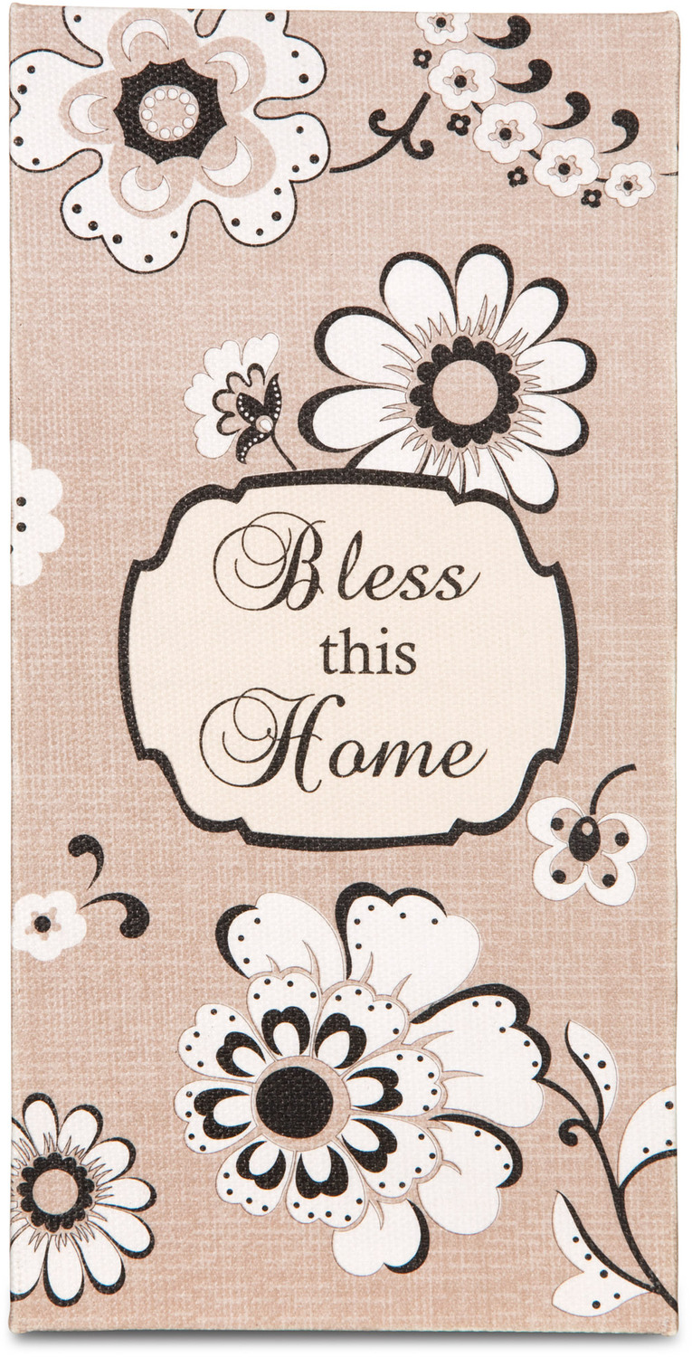 Bless this Home by Modeles - <em>Bless this Home</em> - Canvas Plaque & Wall Art -