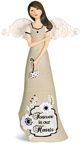 Sympathy by Modeles - 7.5" Angel Holding Flower