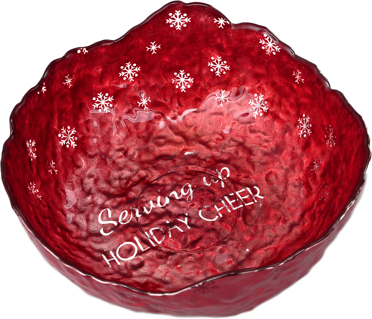 Holiday Cheer by Hostess with the Mostess - Holiday Cheer - 9.5" Glass Serving Bowl