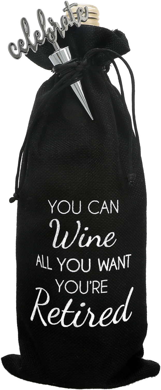 Retired by Hostess with the Mostess - Retired - 13" Wine Gift Bag Set