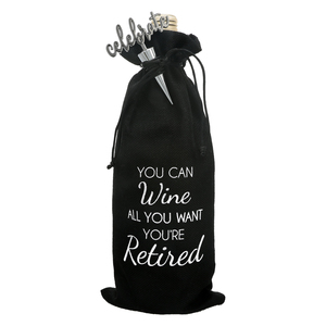 Retired by Hostess with the Mostess - 13" Wine Gift Bag Set