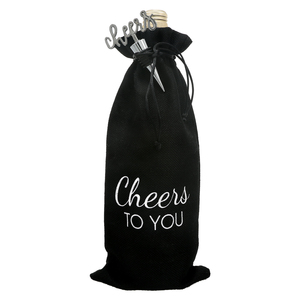 Cheers To You by Hostess with the Mostess - 13" Wine Gift Bag Set