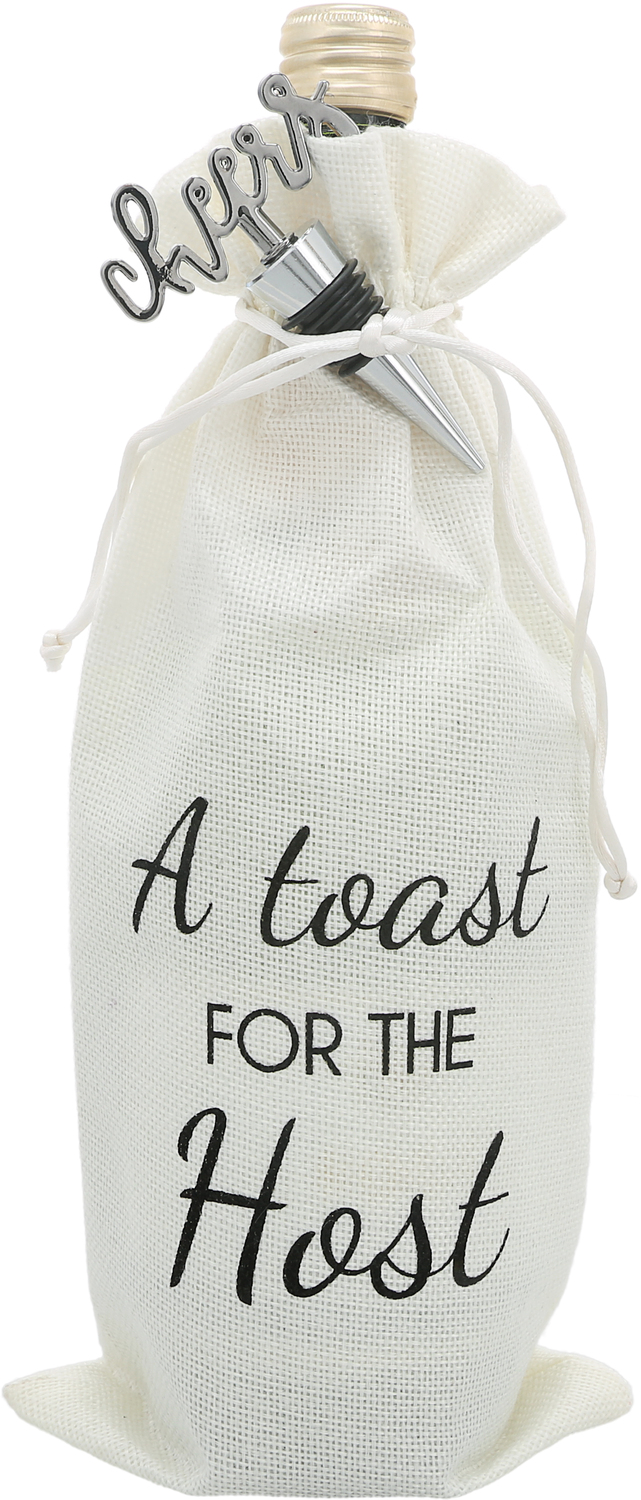 Toast For The Host by Hostess with the Mostess - Toast For The Host - 13" Wine Gift Bag Set