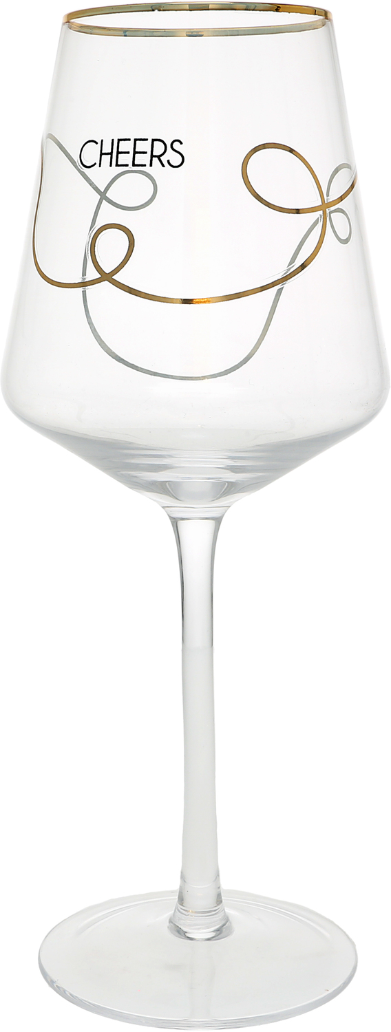 Cheers Swirls by Hostess with the Mostess - Cheers Swirls - 17 oz Wine Glass