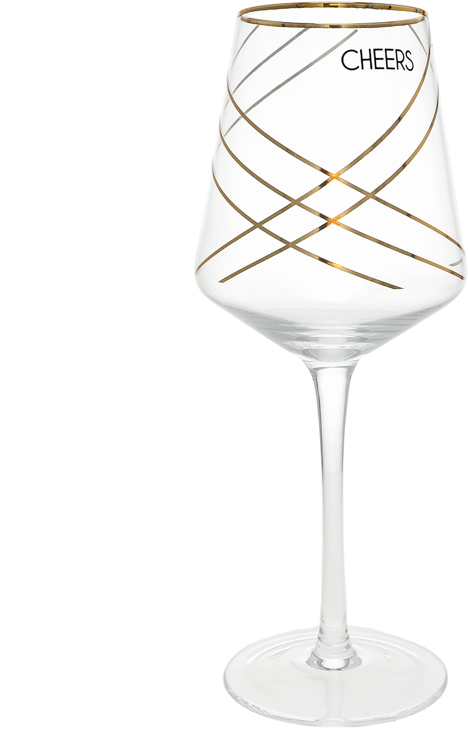 Cheers Crosshatch by Hostess with the Mostess - Cheers Crosshatch - 17 oz Wine Glass