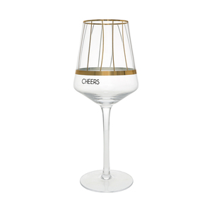 Cheers Stripes by Hostess with the Mostess - 17 oz Wine Glass
