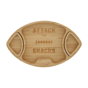 Attack the Snacks by Hostess with the Mostess - Bamboo Serving Board with Dip Bowls