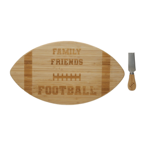 Family Friends Football by Hostess with the Mostess - Bamboo Serving Board Set