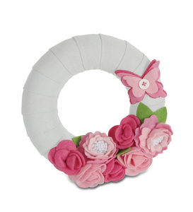 Pretty in Pink by Signs of Happiness - 6" Wreath