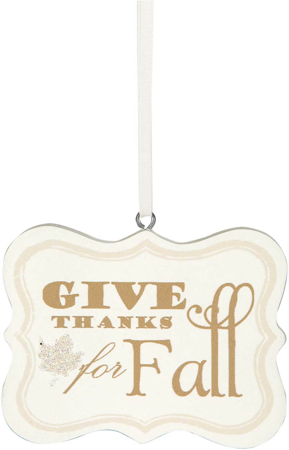 Give Thanks for Fall by Signs of Happiness - Give Thanks for Fall - 2.75" x 2.25" Hanging Plaque