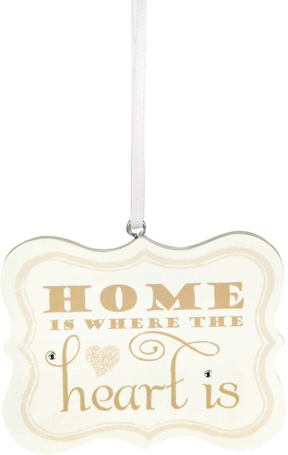 Home is Where the Heart is by Signs of Happiness - Home is Where the Heart is - 2.75" x 2.25" Hanging Plaque