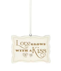 Love by Signs of Happiness - 3"x2" Hanging Plaque