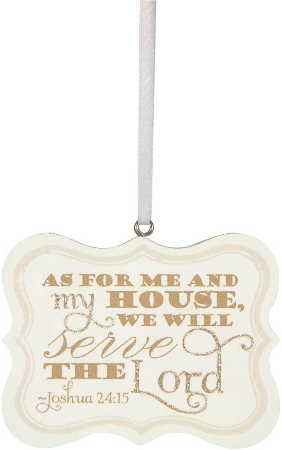 Serve the Lord by Signs of Happiness - Serve the Lord - 2.75" x 2.25" Hanging Plaque