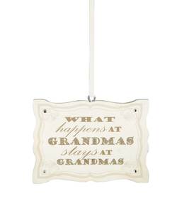 Grandma by Signs of Happiness - 3"x2" Hanging Plaque