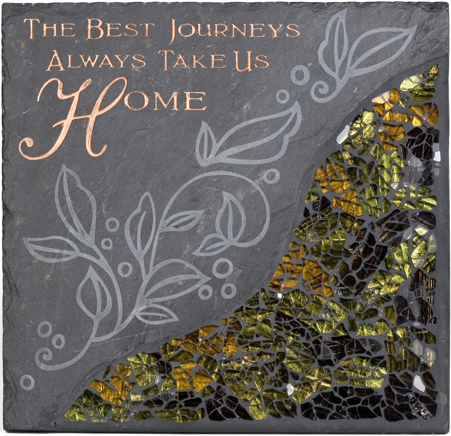 The Best Journeys by Fragments - The Best Journeys - 7.5" Slate w/Mosaic Sq Plate