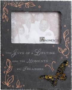 Joys of a Lifetime Mosaic by Fragments - 8"x10" Slate Photo Frame 4x6
