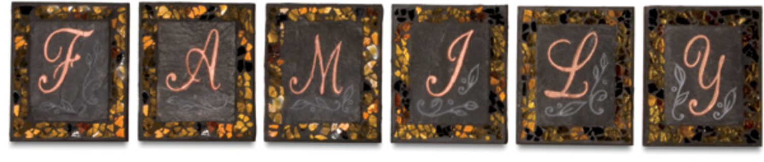 Family by Fragments - Family - 4" x 3.375" Standing Letters