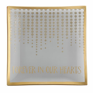 Forever in our Hearts by Candle Decor - Square Plate