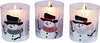 Snowman by Candle Decor - Lit