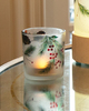 Pine Cones with Berries by Candle Decor - Scene