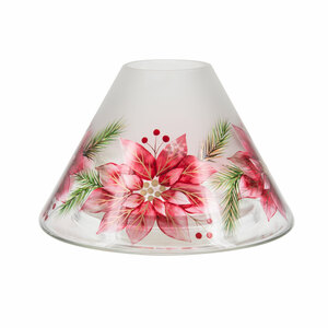 Poinsettia by Candle Decor - Large Candle Shade