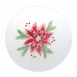 Poinsettia by Candle Decor - Candle Tray