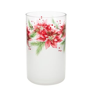Poinsettia by Candle Decor - Jar Candle Holder