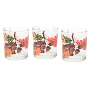 Harvest Leaves by Candle Decor - 3 Assorted Votive Holders