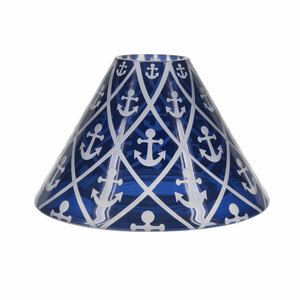 Blue Anchor by Candle Decor - Large Candle Shade