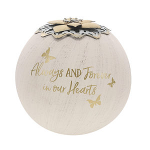 Always & Forever by Forever in our Hearts - 5" Round Tea Light Candle Holder