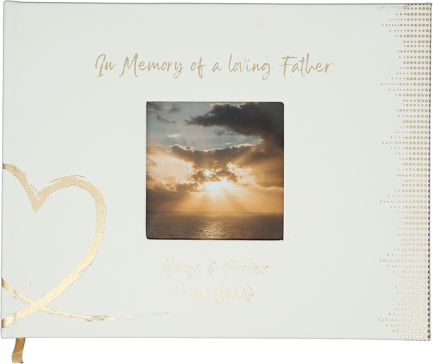 Father by Forever in our Hearts - Father - 9" x 7" Memorial Guest Book