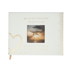 Forever in our Hearts by Forever in our Hearts - 9" x 7" Memorial Guest Book