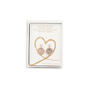 Heart by Forever in our Hearts - Gold Butterfly Dangle Earrings