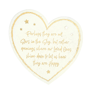 Stars in the Sky by Forever in our Hearts - 11" Heart Garden Stone