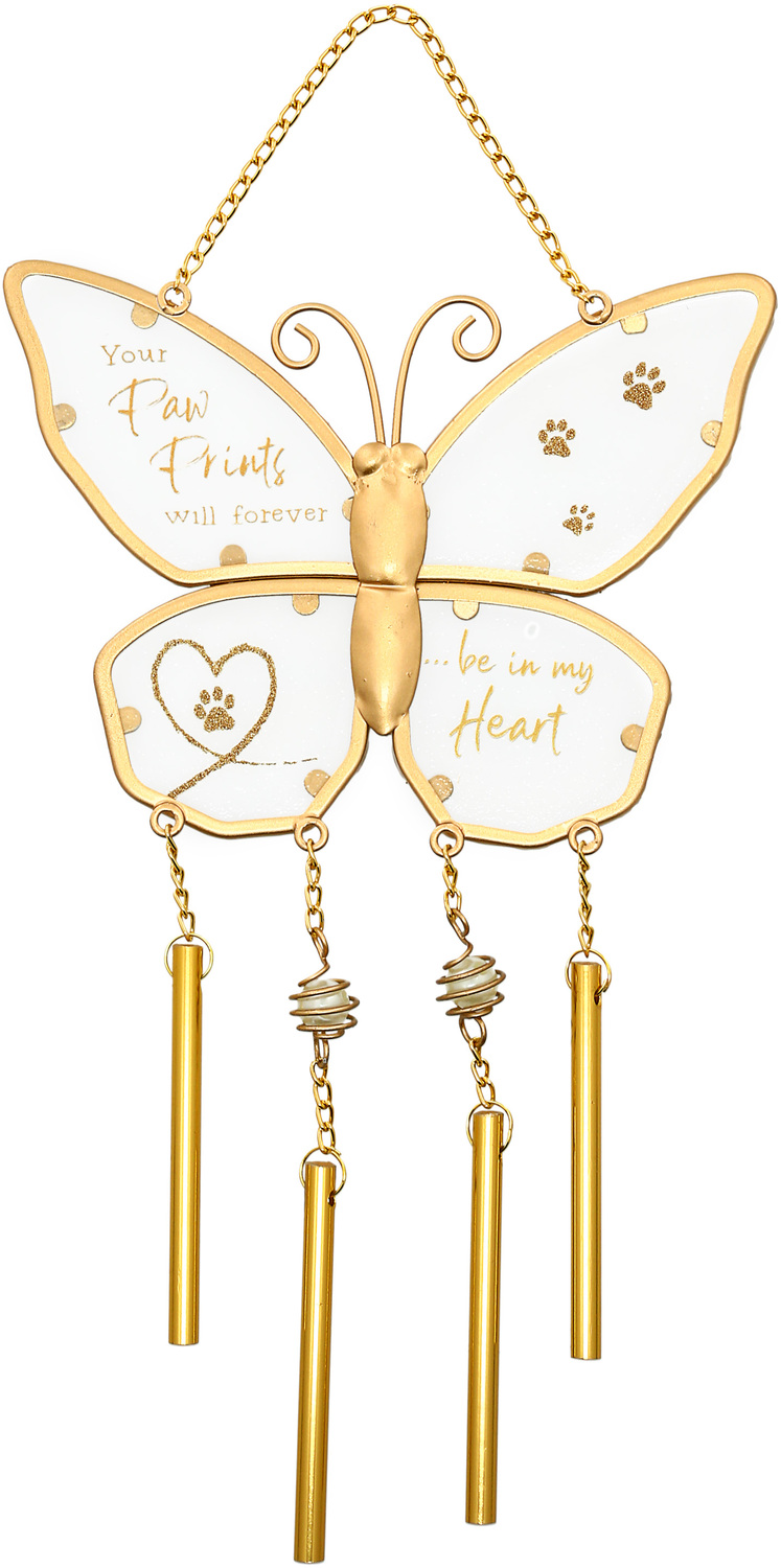 Paw Prints by Forever in our Hearts - Paw Prints - 11.5" Wind Chime