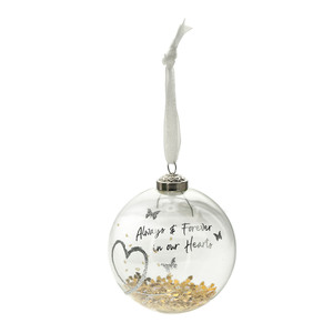 Always & Forever by Forever in our Hearts - 4" Glass Ornament