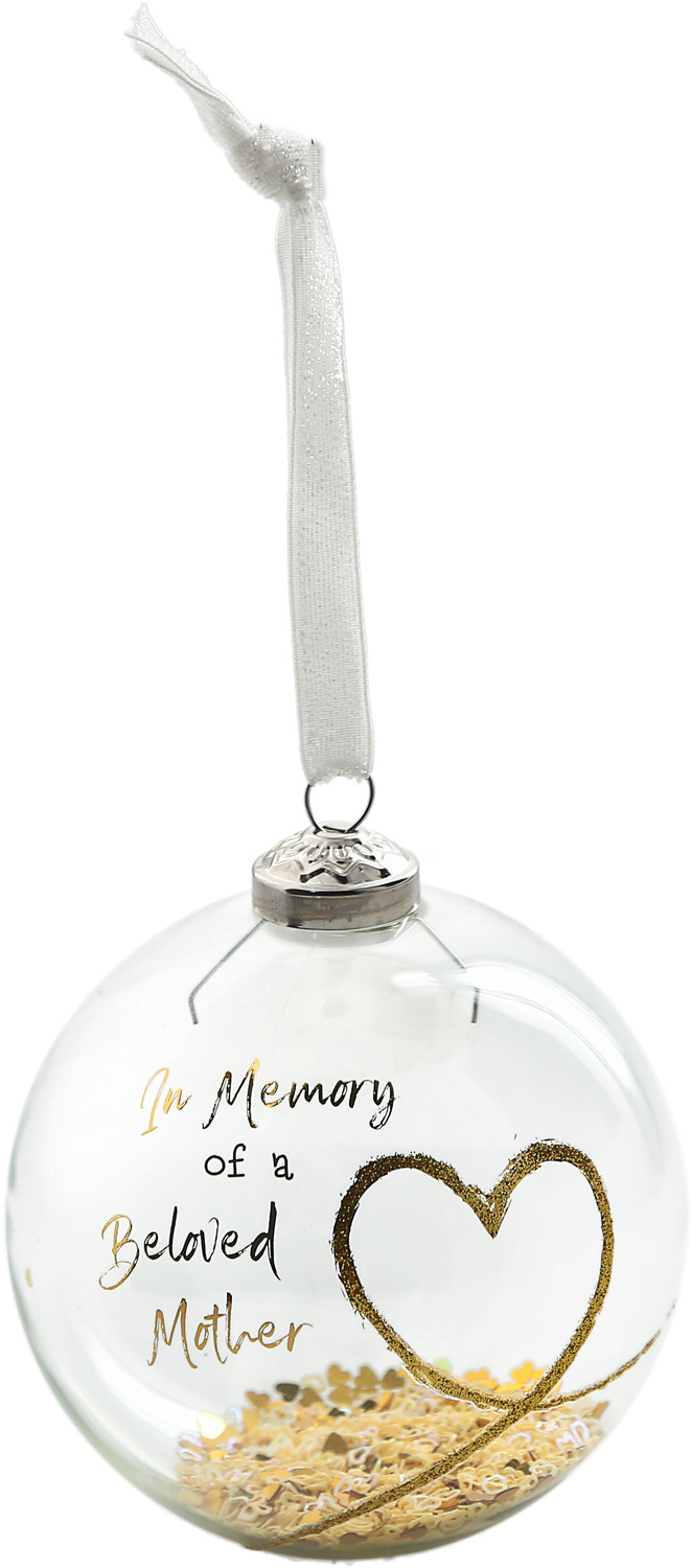 Beloved Mother by Forever in our Hearts - Beloved Mother - 4" Glass Ornament
