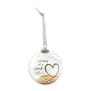 Beloved Mother by Forever in our Hearts - 4" Glass Ornament