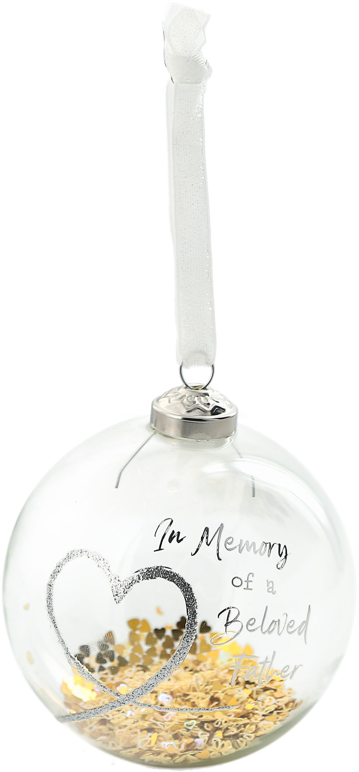 Beloved Father by Forever in our Hearts - Beloved Father - 4" Glass Ornament