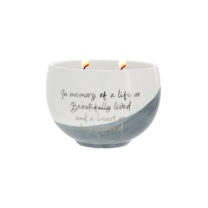 In Memory by Forever in our Hearts - 15 oz 100% Soy Wax Candle Scent: Tranquility