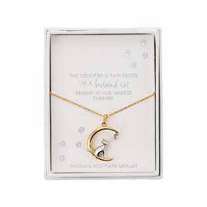 Beloved Cat by Forever in our Hearts - 16.5" - 18.5" Pet Memorial  Necklace