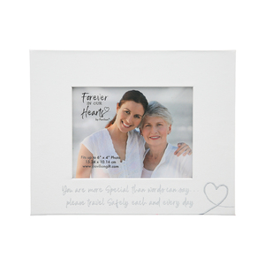 Travel Safely by Forever in our Hearts - Visor Memorial Photo Frame (Holds 6" x 4" Photo)