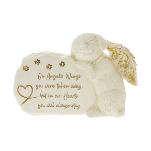 Dog Angel by Forever in our Hearts - 7.5" x 5" Pet Memorial Stone